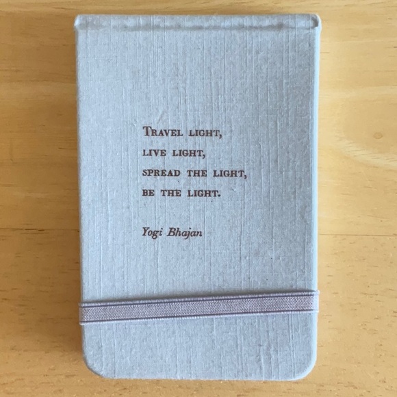 Set of 7 fabric covered notebooks with inspirational quote on cover. - Picture 4 of 9